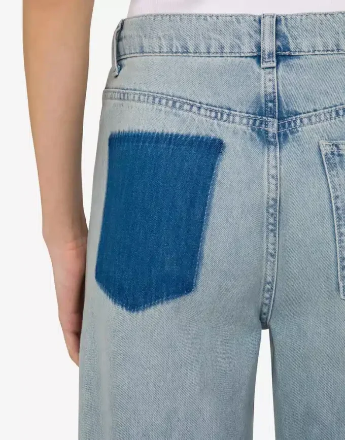 Pantalones de denim de algodón