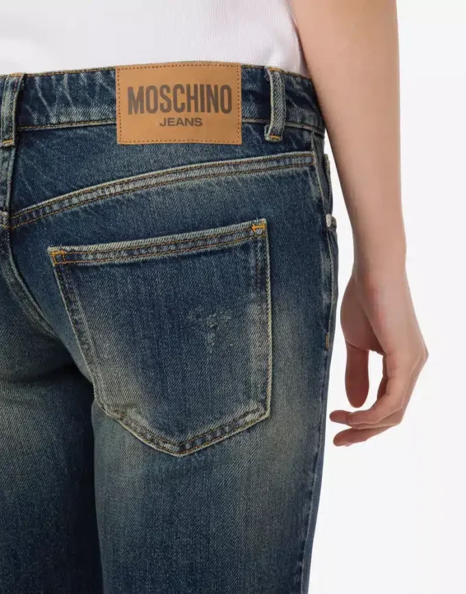 Pantalones de denim de algodón