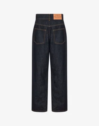 Pantalones de denim de algodón azul