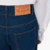 Pantalones de denim de algodón azul