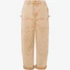 Pantalones de dril teñidos en prenda Pantalones de dril teñidos en prenda