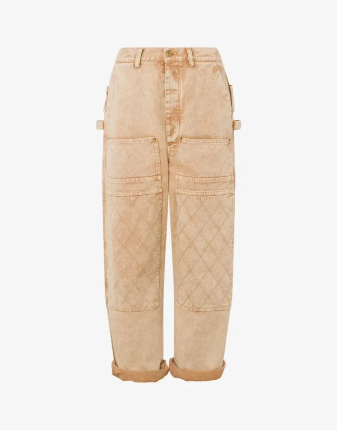 Pantalones de dril teñidos en prenda Pantalones de dril teñidos en prenda