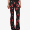Pantalones de jersey elástico estampado Pantalones de jersey elástico estampado
