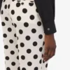 Pantalones de lana con estampado de lunares