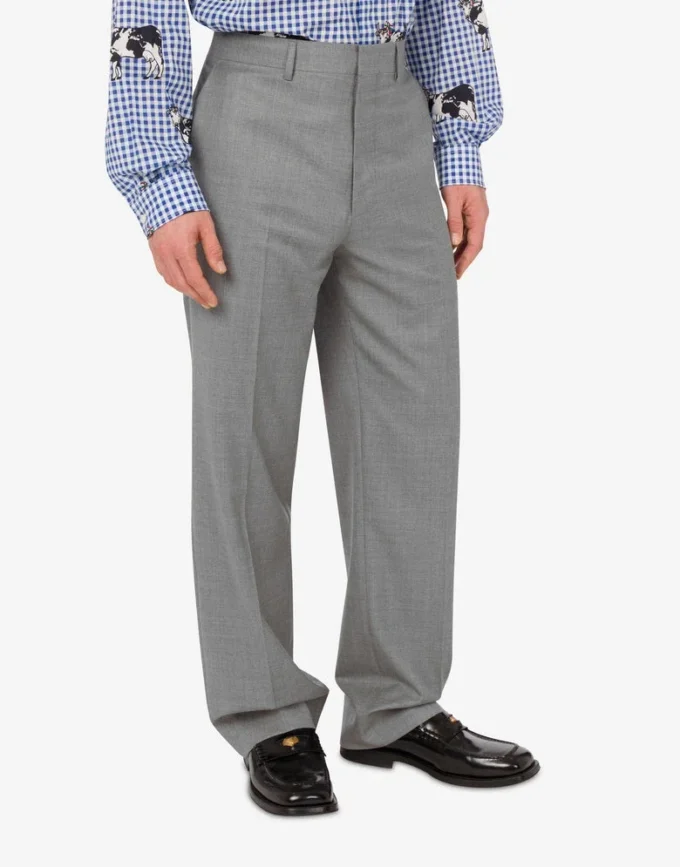Pantalones de lona de lana Pantalones de lona de lana