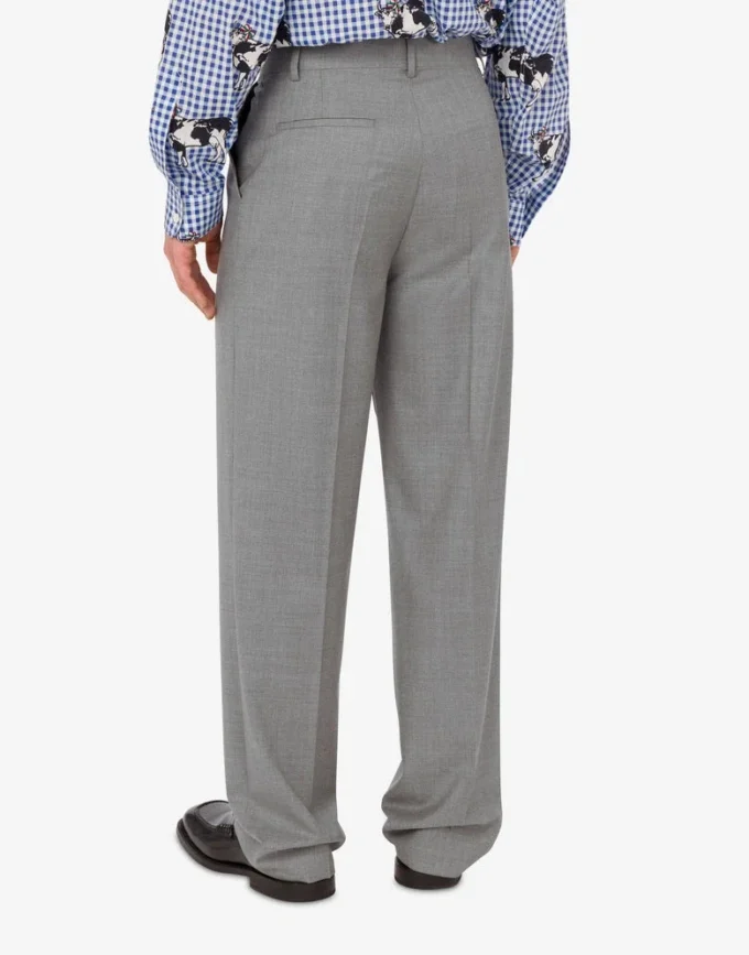 Pantalones de lona de lana Pantalones de lona de lana