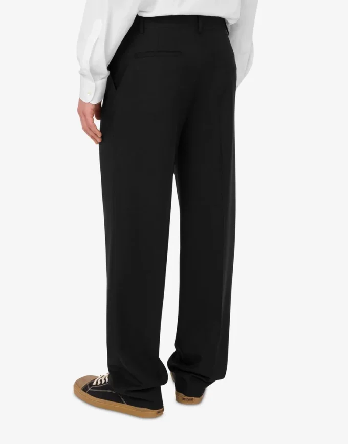 Pantalones de lona de lana Pantalones de lona de lana