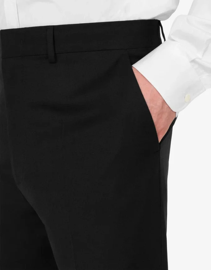 Pantalones de lona de lana Pantalones de lona de lana