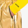Pantalones de muselina de algodón laminada