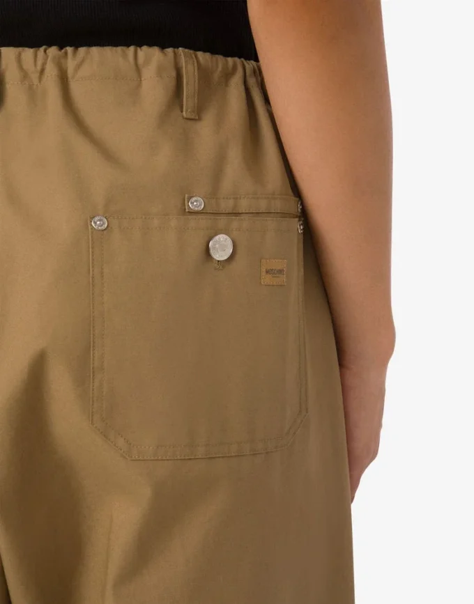 Pantalones de sarga de algodón