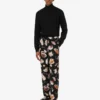Pantalones de satén estampados