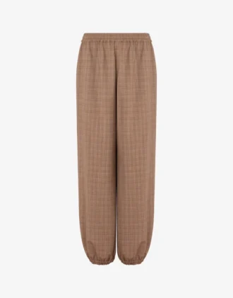 Pantalones de tejido elástico de mezcla de lana Pantalones de tejido elástico de mezcla de lana