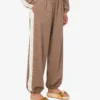 Pantalones de tejido elástico de mezcla de lana Pantalones de tejido elástico de mezcla de lana