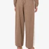 Pantalones de tejido elástico de mezcla de lana Pantalones de tejido elástico de mezcla de lana