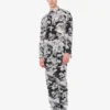 Pantalones ligeros de popelín de algodón con estampado de ganso