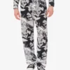 Pantalones ligeros de popelín de algodón con estampado de ganso