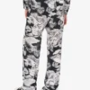 Pantalones ligeros de popelín de algodón con estampado de ganso