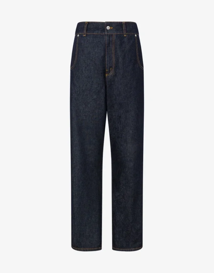 Pantalones vaqueros azules Parche Laurel Crown Pantalones vaqueros azules Parche Laurel Crown