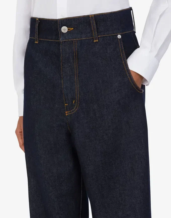 Pantalones vaqueros azules Parche Laurel Crown Pantalones vaqueros azules Parche Laurel Crown