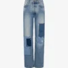 Pantalones vaqueros de patchwork Pantalones vaqueros de patchwork