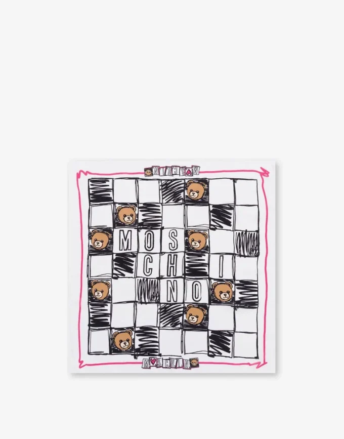 Pañuelo de crepé de seda estampado