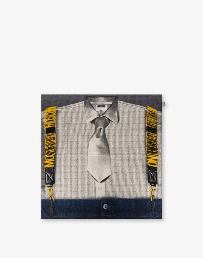 Pañuelo de sarga de seda estampado