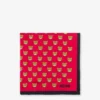 Pañuelo de seda con estampado de ositos por toda la superficie