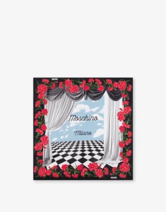 Pañuelo de seda estampado