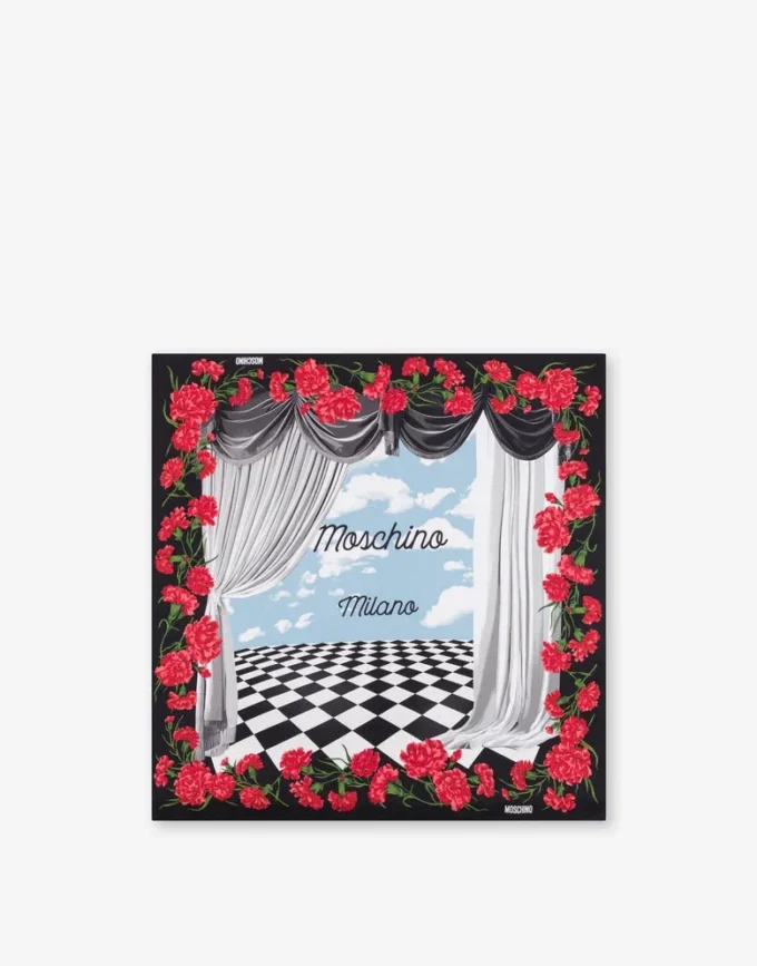 Pañuelo de seda estampado