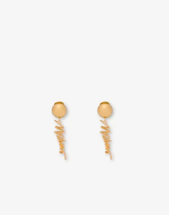 Pendientes de clip metálicos