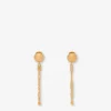 Pendientes largos de metal