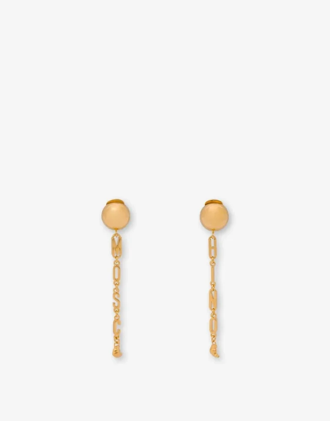 Pendientes largos de metal