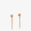 Pendientes largos de metal