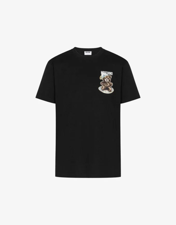 Polo de jersey de algodón orgánico Moschino Teddy Bear Polo de jersey de algodón orgánico Moschino Teddy Bear