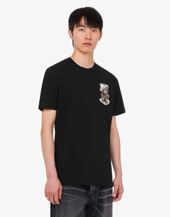 Polo de jersey de algodón orgánico Moschino Teddy Bear Polo de jersey de algodón orgánico Moschino Teddy Bear