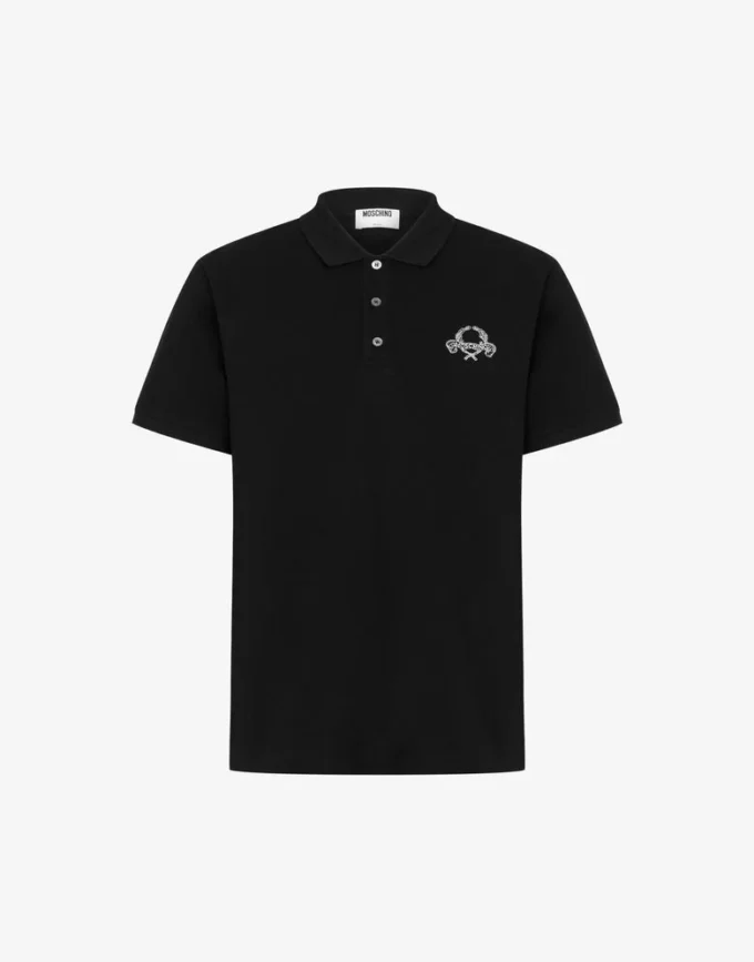 Polo de piqué de algodón Laurel Crown Polo de piqué de algodón Laurel Crown