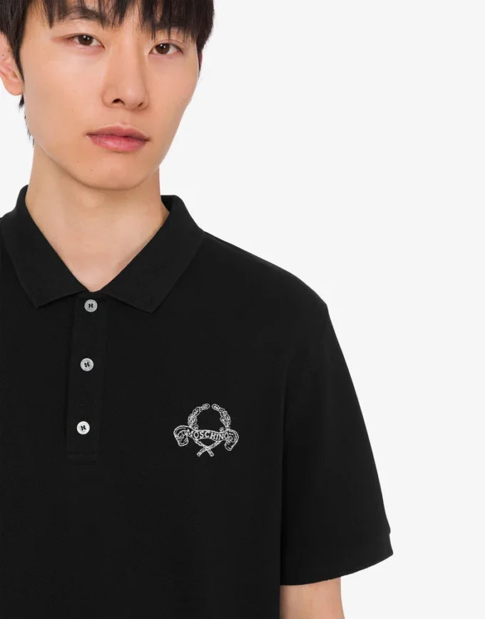 Polo de piqué de algodón Laurel Crown Polo de piqué de algodón Laurel Crown