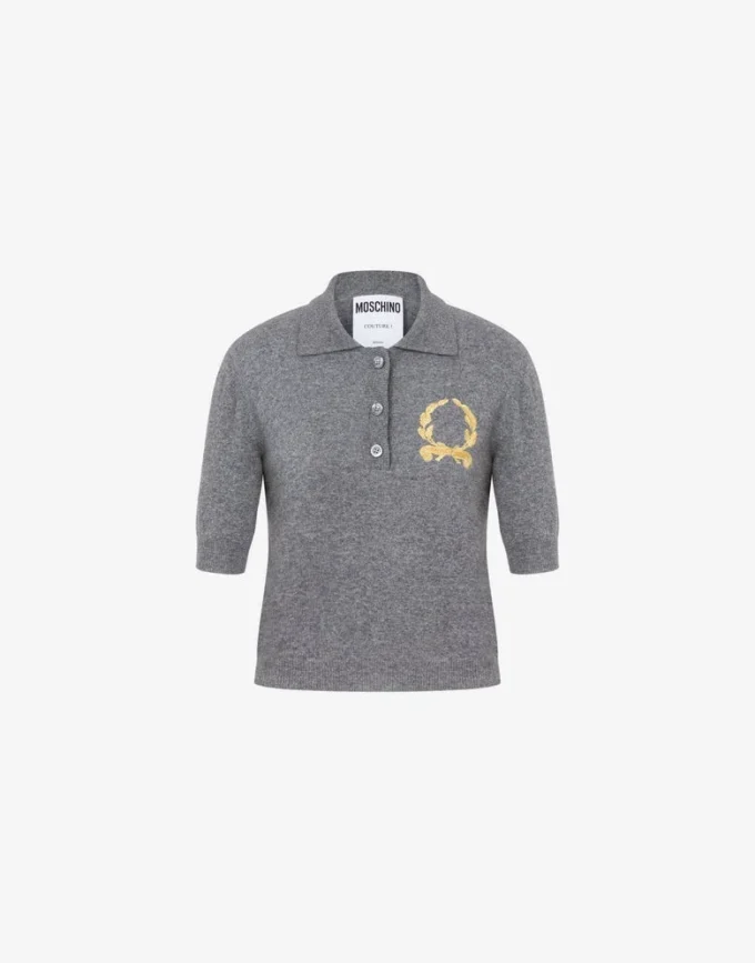 Polo de punto Logotipo Laurel Crown Polo de punto Logotipo Laurel Crown