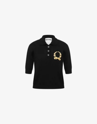 Polo de punto Logotipo Laurel Crown Polo de punto Logotipo Laurel Crown