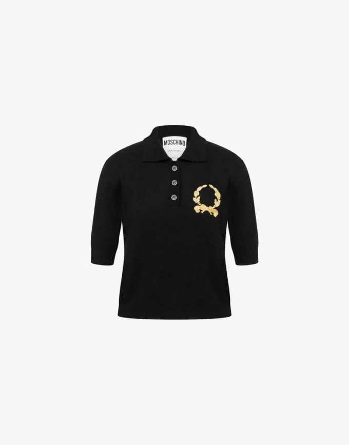Polo de punto Logotipo Laurel Crown Polo de punto Logotipo Laurel Crown
