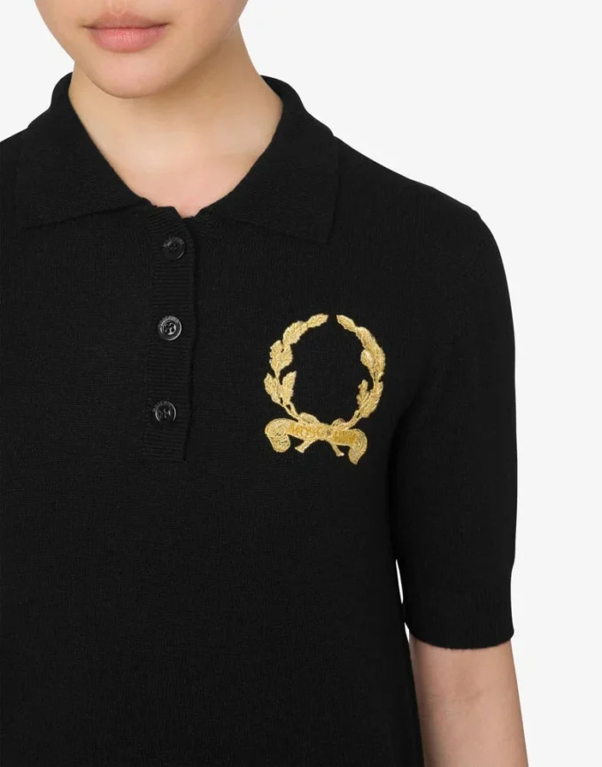 Polo de punto Logotipo Laurel Crown Polo de punto Logotipo Laurel Crown