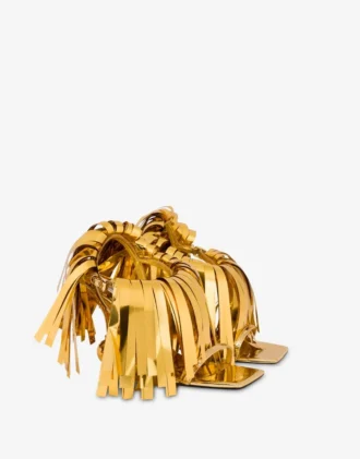 Sandalias con efecto espejo