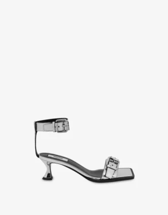 Sandalias con efecto espejo