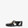 Sandalias de goma con logotipo Lettering