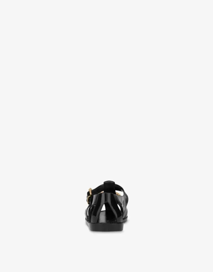 Sandalias de goma con logotipo Lettering