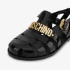 Sandalias de goma con logotipo Lettering