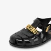 Sandalias de goma con logotipo Lettering