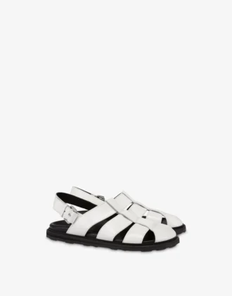Sandalias de piel de becerro cepillada. Deportivas.