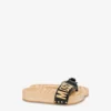 Sandalias de piel de becerro y madera