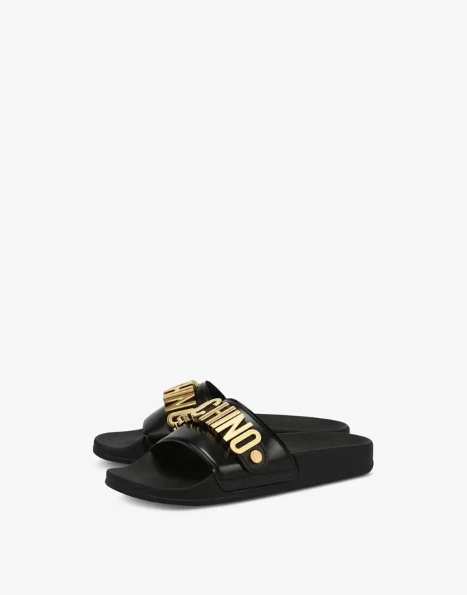 Sandalias de PVC con logotipo Lettering